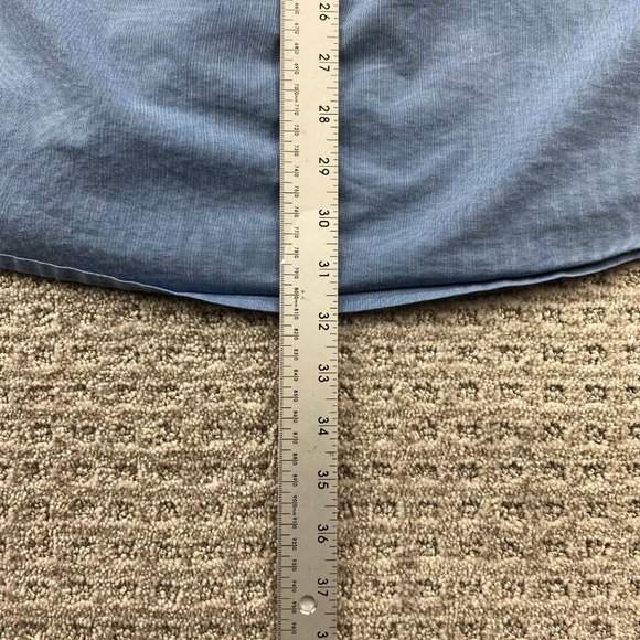 Wrangler Shirt Men XXL Blue Button Up Long Sleeve Chest Pockets Regular Fit - Picture 9 of 10